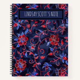 Cute Floral personnalisé Monogramme Carnet de cons