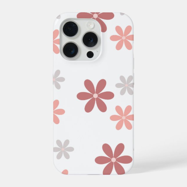 Cute Flower phone case iPhone 15 Pro Hülle (Rückseite)