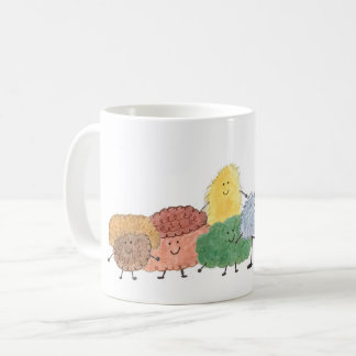 Cute Fluffy Creatures on a Coffee Mug