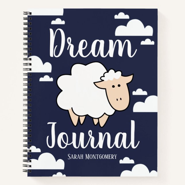 Cute Fluffy Sheep & Nuds Dream Journal (Devant)
