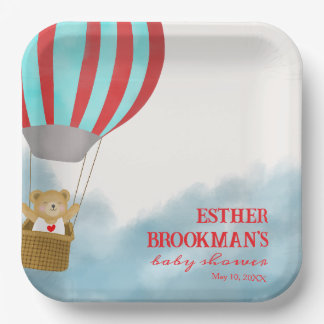 Cute Flying Baby is on the Way  Paper Plate Pappteller