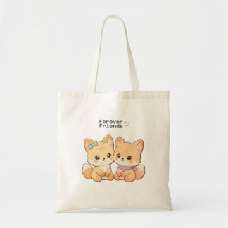 Cute Fox Forever Friends – Tote Bag Tragetasche