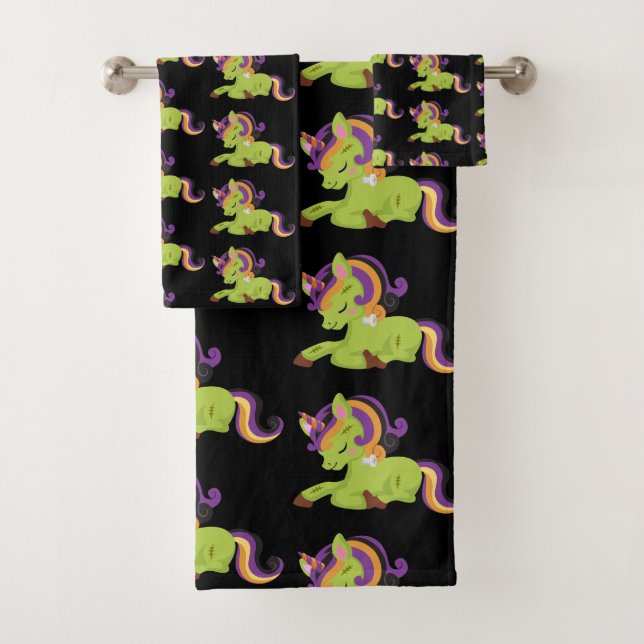 Cute Frankenstein Unicorn Halloween Motif (En situation)