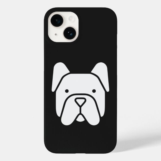 Cute French Bulldog Case-Mate iPhone 14 Hülle (Rückseite)