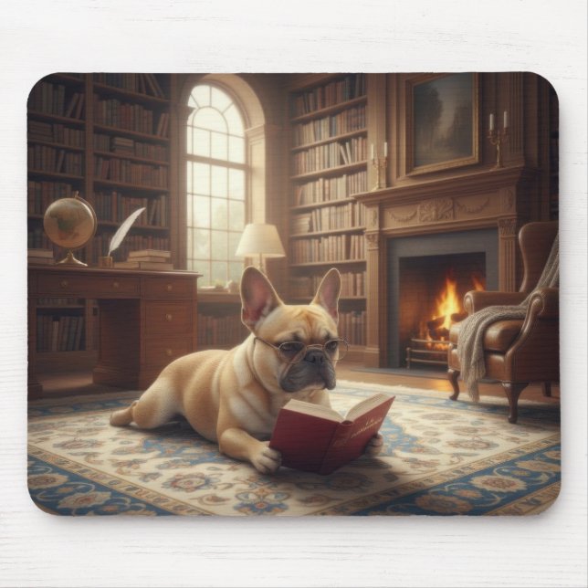 Cute French Bulldog Mousepad (Vorne)