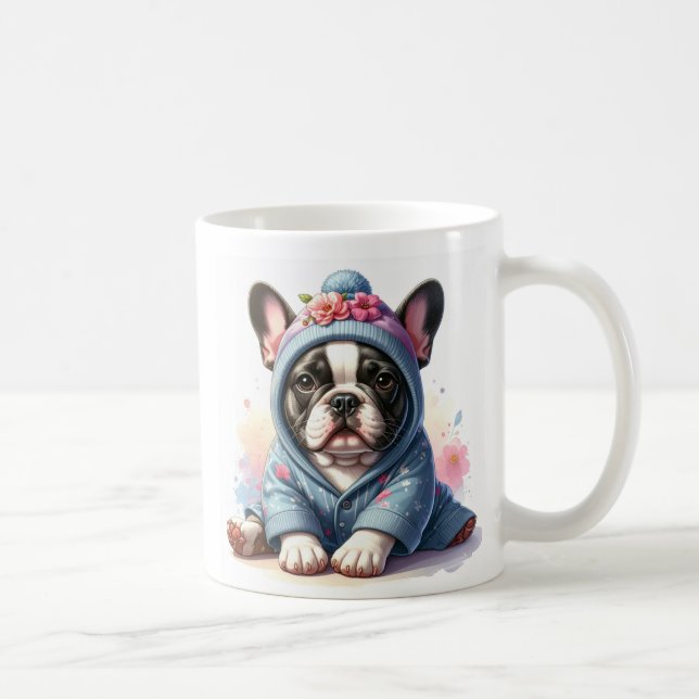 Cute French Bulldog Puppy Mug (Droite)