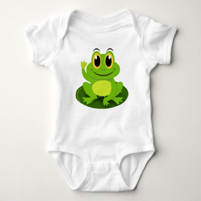 Cute Frog Baby Strampler (Vorderseite)