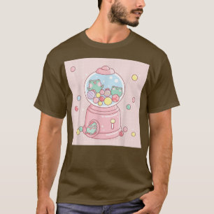 Cute Frog Gumball Machine Funny Kawaii Aesthetic T-Shirt
