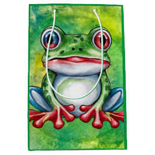 Cute Frog Mittlere Geschenktüte