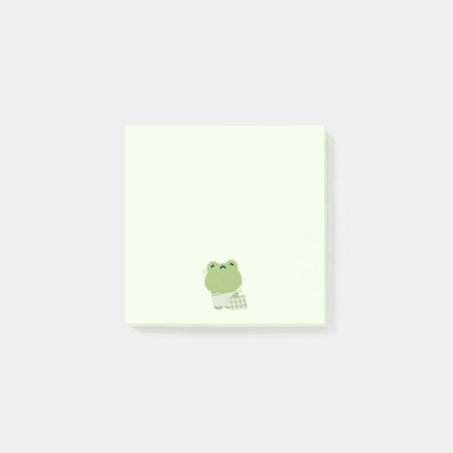 Cute Frog Post-it Klebezettel (Vorderseite)