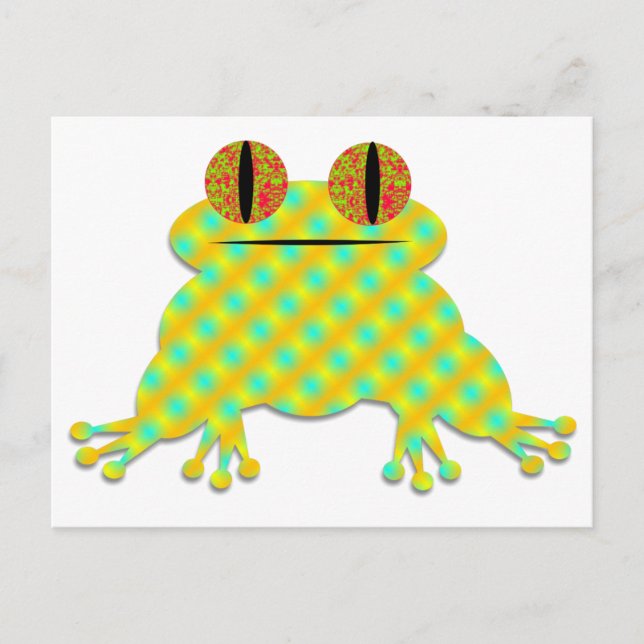Cute Frog Postkarte (Vorderseite)