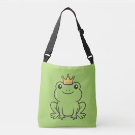 Cute frog Queen funny green Phone Case Tragetaschen Mit Langen Trägern