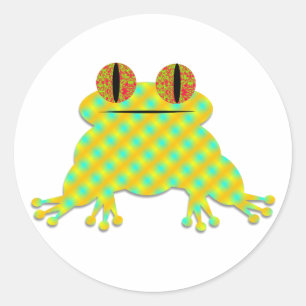Cute Frog Runder Aufkleber