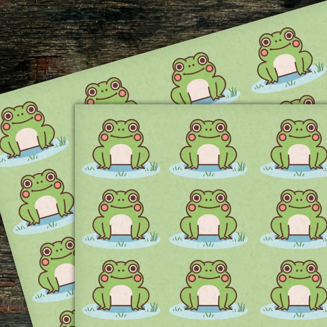 Cute Frog Seidenpapier (Cute Frog Tissue Paper)