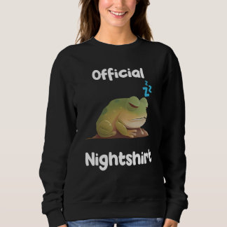 Cute Frog Sleep Nightwear Nigh Sleep Pajama  11 Sweatshirt