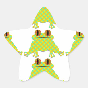 Cute Frog Stern-Aufkleber