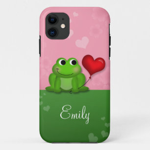 Cute Froggy Heart Balloon iPhone 5 Coque
