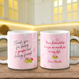 Cute Fruit Valentine Mug Amitié Bokeh Pour Lui