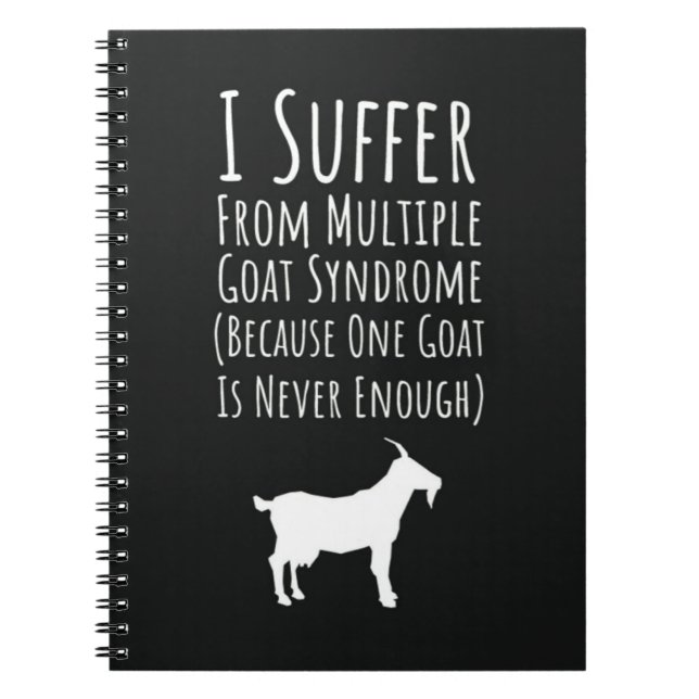 Cute Fun Gifts For Goat Owners Farmer Pet Lady Notizblock (Vorderseite)