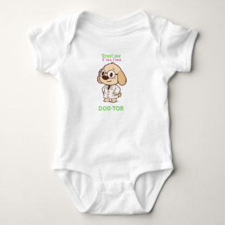 Cute Funny Dog-Tor Baby Bodysuit Strampler