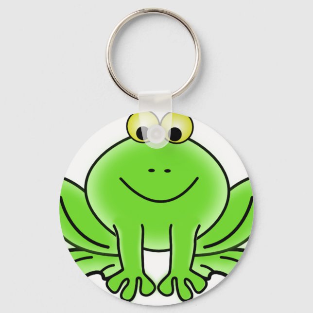 Cute Funny Frog Schlüsselanhänger (Vorderseite)