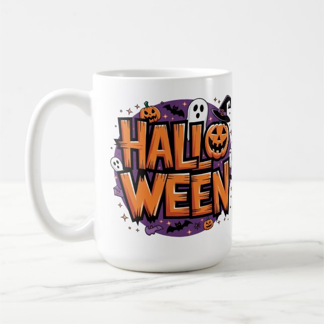 Cute funny halloween kaffeetasse (Links)