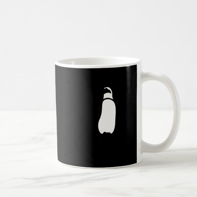 Cute Funny Just Chillin Zoo Penguin  Kaffeetasse (Rechts)