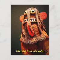 Cute Funny Kachina Face It’s a Wild World Quote