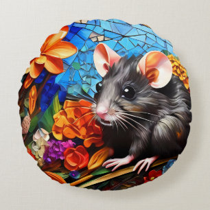 Cute Funny Mosaic coussins coussin de souris
