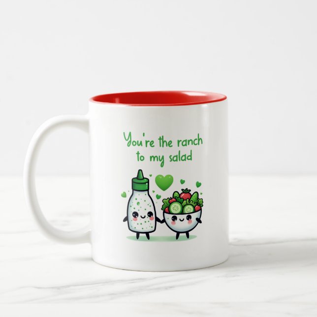 Cute Funny Valentine's Day Mug (Gauche)