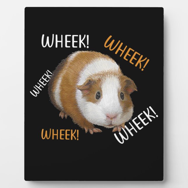 Cute & Funny Wheek - Guinea Pig Owner Cavy Lover Fotoplatte (Vorderseite)