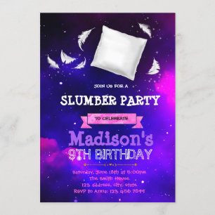 Cute galaxy somptueuse invitation
