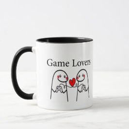 Cute Gamer Couple Mug –Love and Video Games Design Tasse