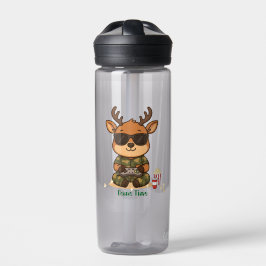 Cute Gamer Deer “Game Time” Accent Trinkflasche