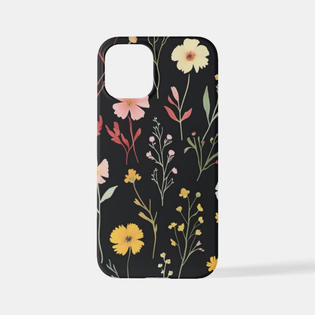 Cute Garden Flowers Design iPhone 12 Mini Hülle (Rückseite)