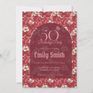 Cute Gardenias Charm Birthday Party Einladung