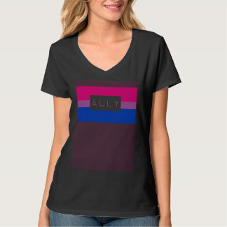 Cute Gay LGBTQ Ally Bisexual Pride Flag Queer Love T-Shirt