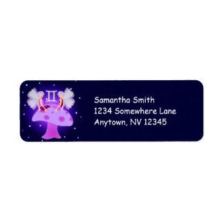 Cute Gemini Zodiac Étiquettes de adresse personnal