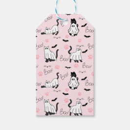 Cute Ghost Cats Halloween Geschenkanhänger
