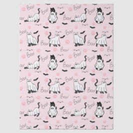 Cute Ghost Cats Halloween Seidenpapier