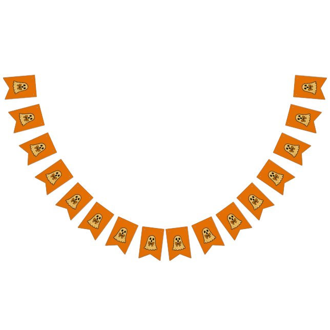 Cute Ghost Halloween Bunting Banner (Alle)