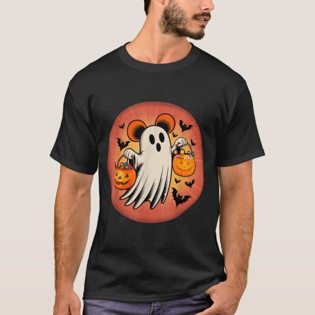 Cute Ghost Halloween Candy Halloween Soky Season G T-Shirt (Vorderseite)
