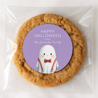 Cute Ghost Halloween Favor Runder Aufkleber