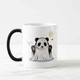 Cute Ghost Panda Under the Moon Verwandlungstasse