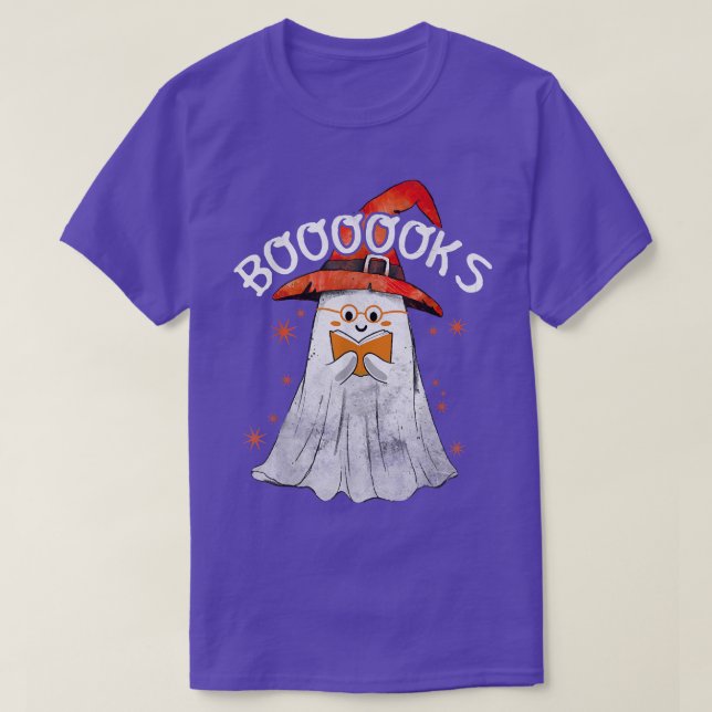 Cute Ghost Teacher Book Reading Booooks Top Hallow (Design vorne)