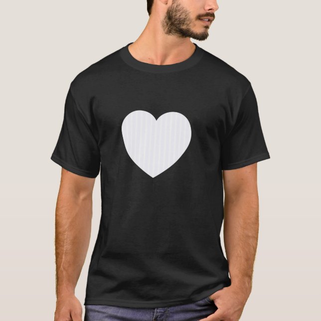 Cute Ghost White Stripes Vertical Lines Pattern Mi T-Shirt (Vorderseite)