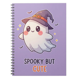 Cute Ghost Witch Halloween Spooky Cute Notizblock