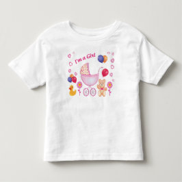 Cute gift Colorful Toddler Girl Shirt