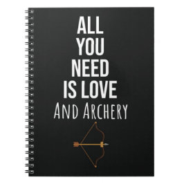 Cute Gifts For Archery Lovers Sport Bow And Arrows Notizblock