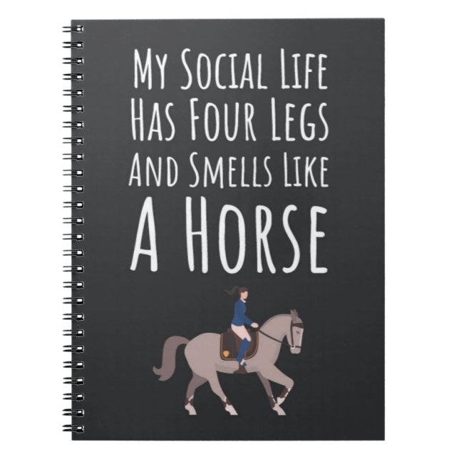 Cute Gifts For Equestrian Riders Horse Lover Funny Notizblock (Vorderseite)